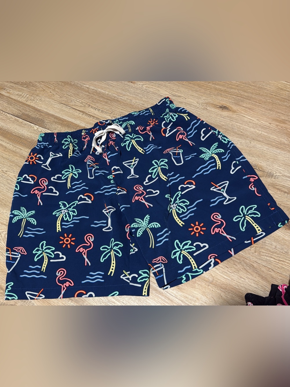 Chubbie’s The Neon Lights Stretch Swim Trunks